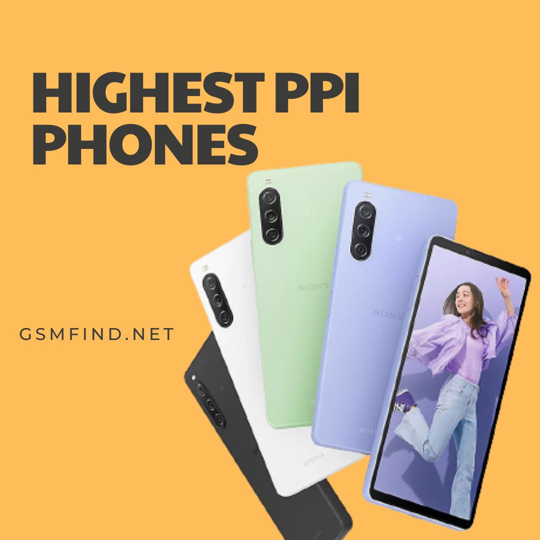 Top 10 Highest PPI Phones